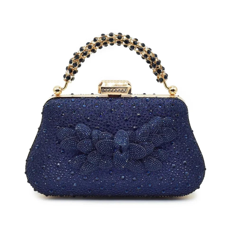 Luxury Italian Wedding Shoes and Bag Set with Rhinestones - - Women - Shoes - Milvertons