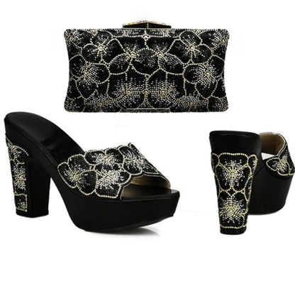 Matching Shoes and Bag Set Italian Design Shoes High Quality - - Women - Shoes - Milvertons