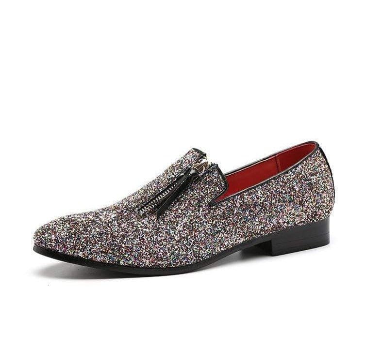 Men's glittered loafers - - Men - Shoes - Milvertons