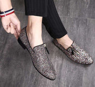 Men's glittered loafers - - Men - Shoes - Milvertons