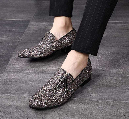 Men's glittered loafers - - Men - Shoes - Milvertons