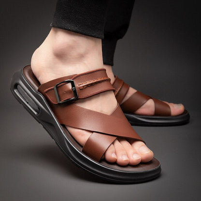 Men's Italian Sandals, Non-slip - - Men - Shoes - Milvertons