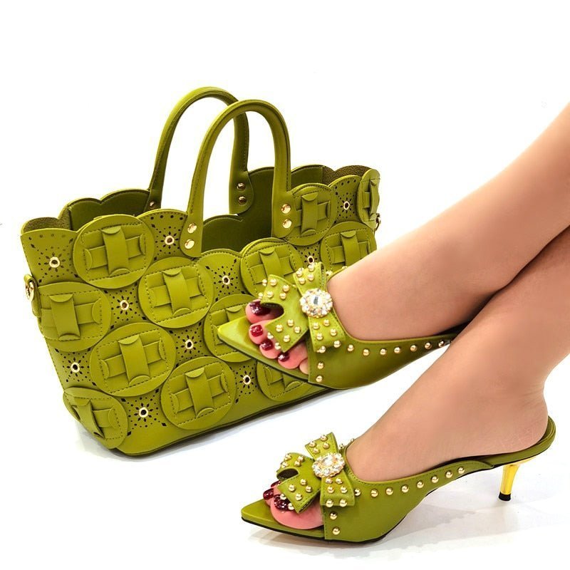 New Arrival African Style Shoes and Bag Set for Women - - women - shoes - Milvertons