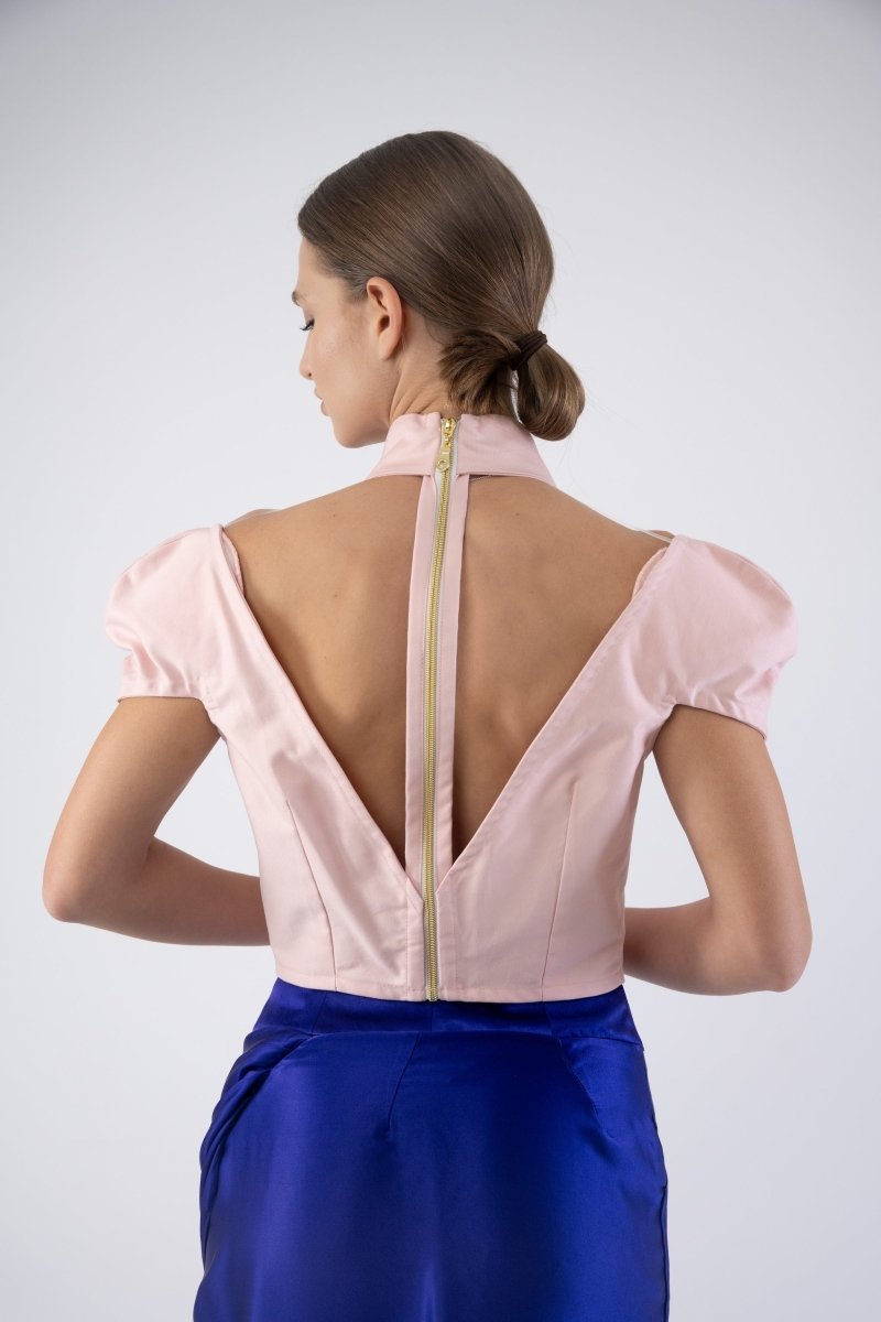 Pink Jacket with handcraft roses - - - DrevelmaN