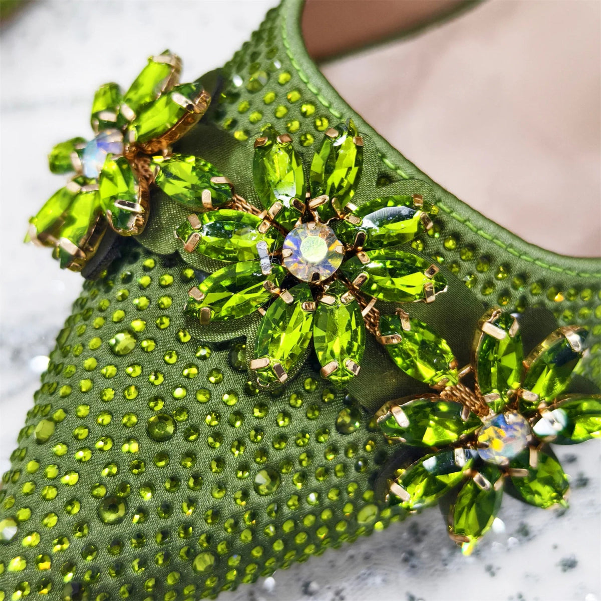 Rhinestone High Heels & Bag Set – Elegant Party Look - - Women - Shoes - Milvertons