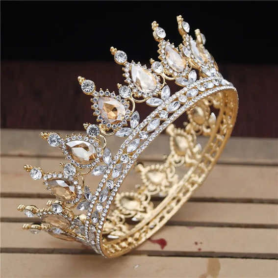 Royal Crystal Tiara for Wedding, Prom and Birthdays