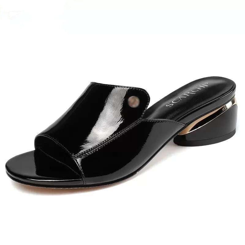 Sassy Summer Slipper Slides - Ladies summer sandals - black - Women - Shoes - Milvertons