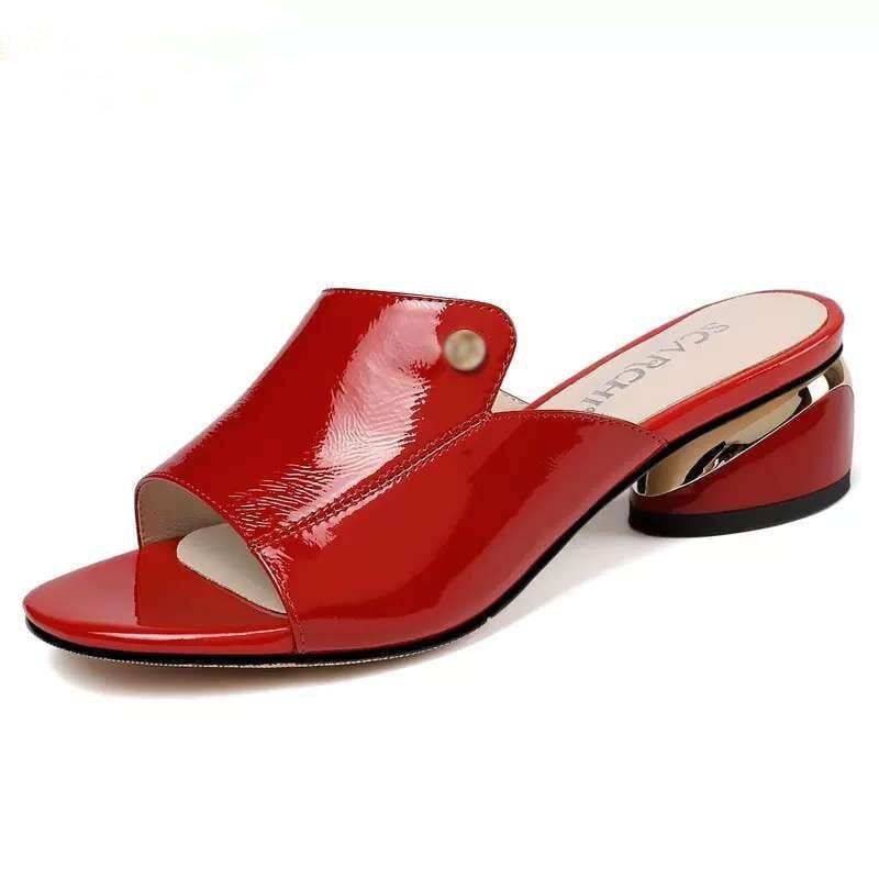 Sassy Summer Slipper Slides - Ladies summer sandals - red - Women - Shoes - Milvertons