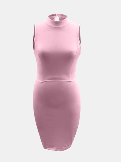 Sleeveless Dress with Cutout Detail and Mock Neck Design - - Women - Apparel - Dresses - Day to Night - Milvertons