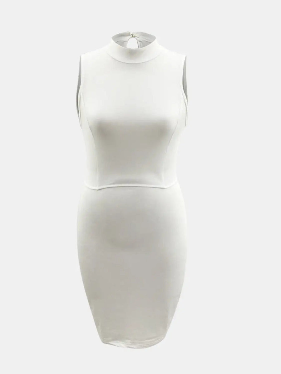 Sleeveless Dress with Cutout Detail and Mock Neck Design - - Women - Apparel - Dresses - Day to Night - Milvertons