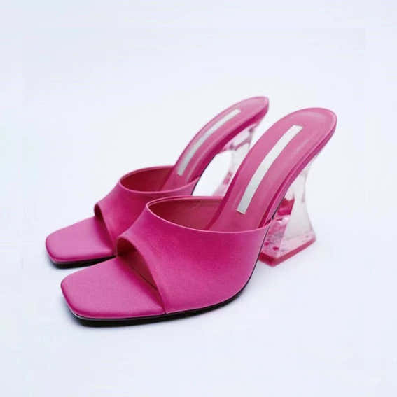Stunning High Heel Open Toe Sandals - Hot Pink - Women - Snoes - Milvertons