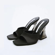 Stunning High Heel Open Toe Sandals - Black - Women - Snoes - Milvertons