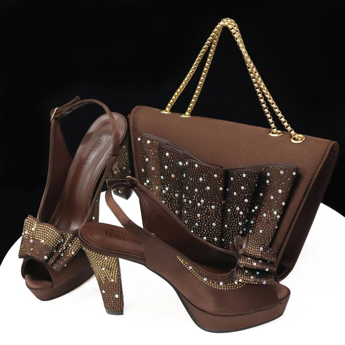 Style Harmony: Italian Shoes & Bag Set for Weddings, Parties - - Women - Shoes - Milvertons