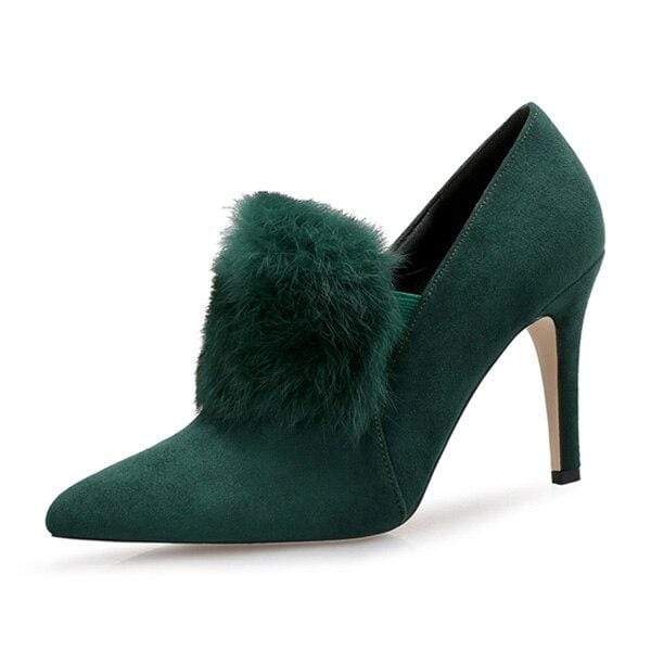 Trendy Faux High Heel Boots for Women - Green - Women - Shoes - Milvertons