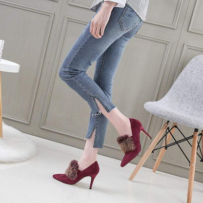 Trendy Faux High Heel Boots for Women - - Women - Shoes - Milvertons