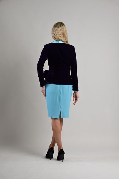 Turquoise Chiffon Pencil Skirt - - Skirt - DrevelmaN