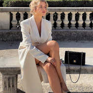 Vintage Solid-Color Coat w/ Metal Buttons - Classic Style - - Women - Apparel - Outerwear - Jackets - Milvertons