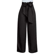 Women's Casual High Waist Loose Palazzo Pants - Black - Women - Apparel - Clothing - Pants - Milvertons