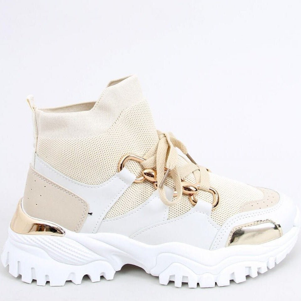 Women's Sporty Ankle Boots - Cream - Women - Shoes - Milvertons